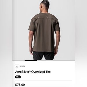 ASRV AeroSilver® Oversized Tee Size Large